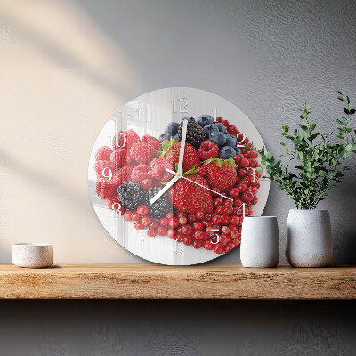 Round wall clock Fruit
