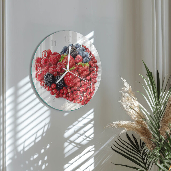 Round wall clock Fruit