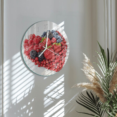 Round wall clock Fruit