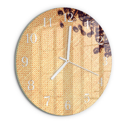 Round wall clock Coffee Beans
