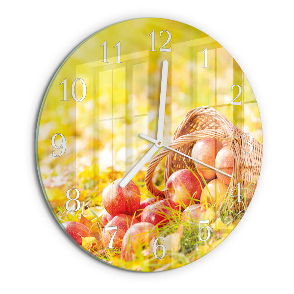 Round wall clock Apples
