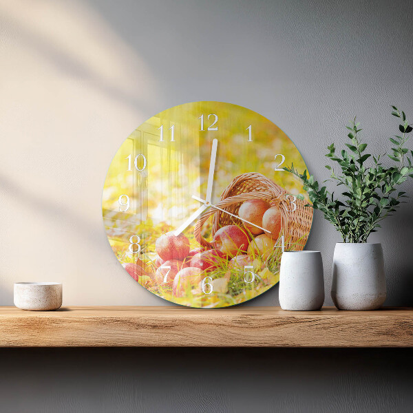 Round wall clock Apples
