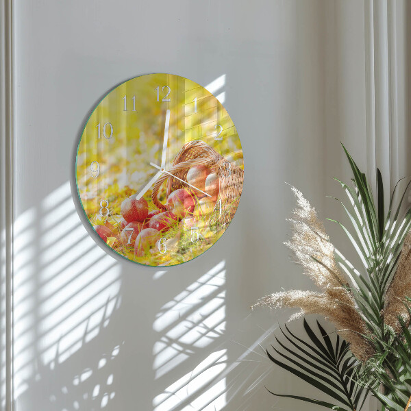 Round wall clock Apples