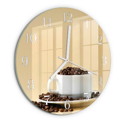 Round wall clock Coffee