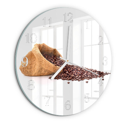 Round wall clock Coffee Beans