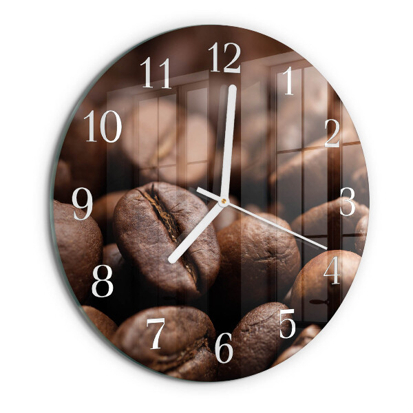 Round wall clock Coffee Beans