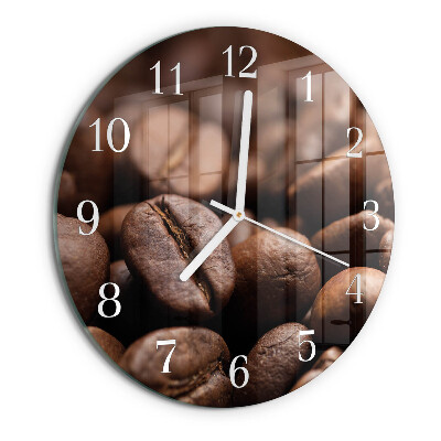 Round wall clock Coffee Beans