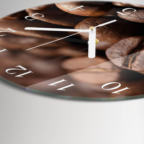 Round wall clock Coffee Beans