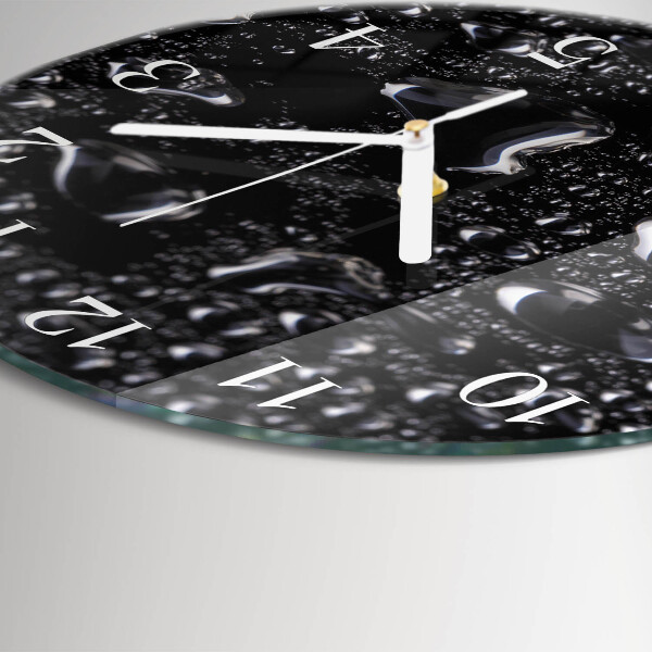 Round wall clock Drops