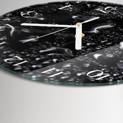 Round wall clock Drops