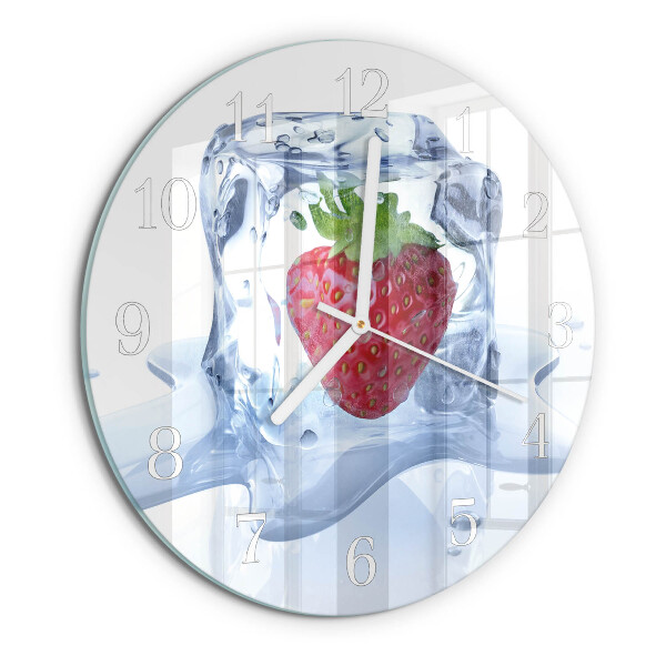 Round wall clock Strawberry Ice Cream