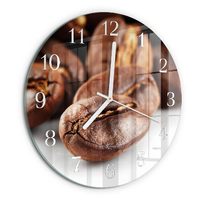 Round wall clock Coffee Beans