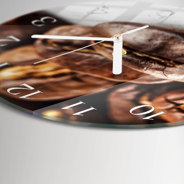 Round wall clock Coffee Beans