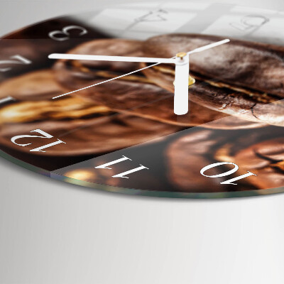 Round wall clock Coffee Beans
