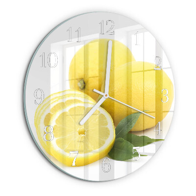 Round wall clock Lemons