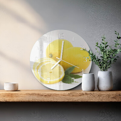 Round wall clock Lemons