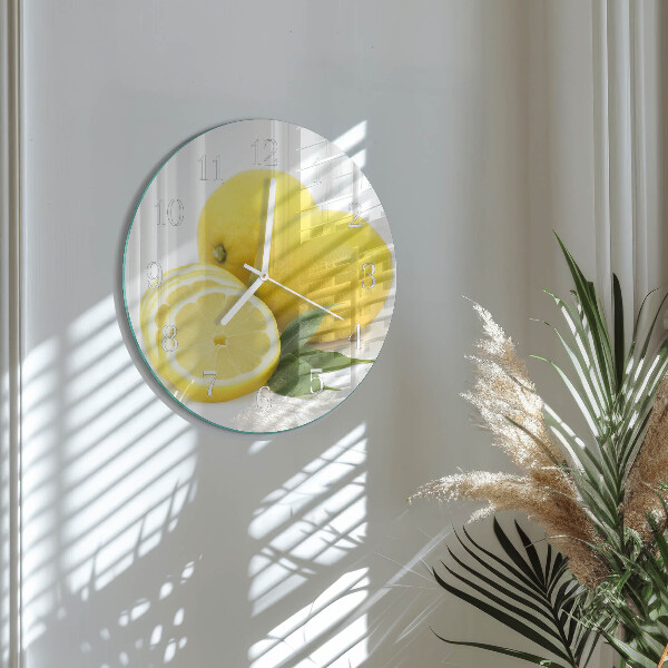 Round wall clock Lemons