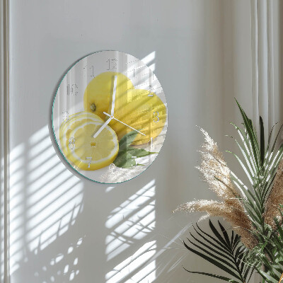 Round wall clock Lemons