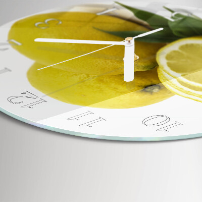 Round wall clock Lemons