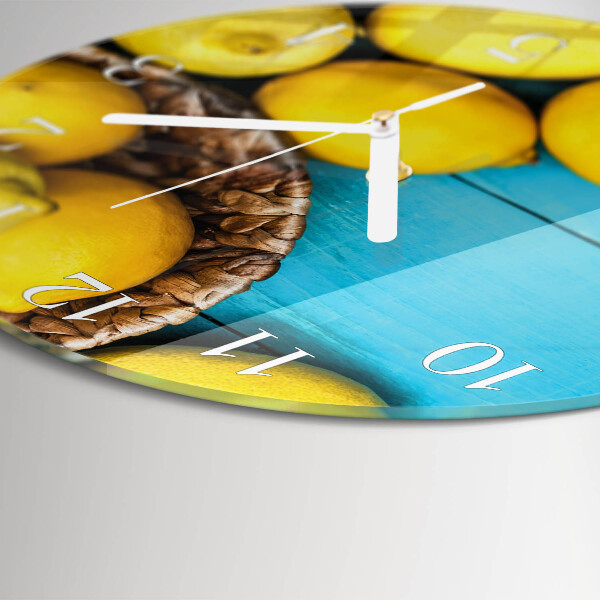 Round wall clock Lemons