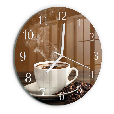 Round wall clock Coffee