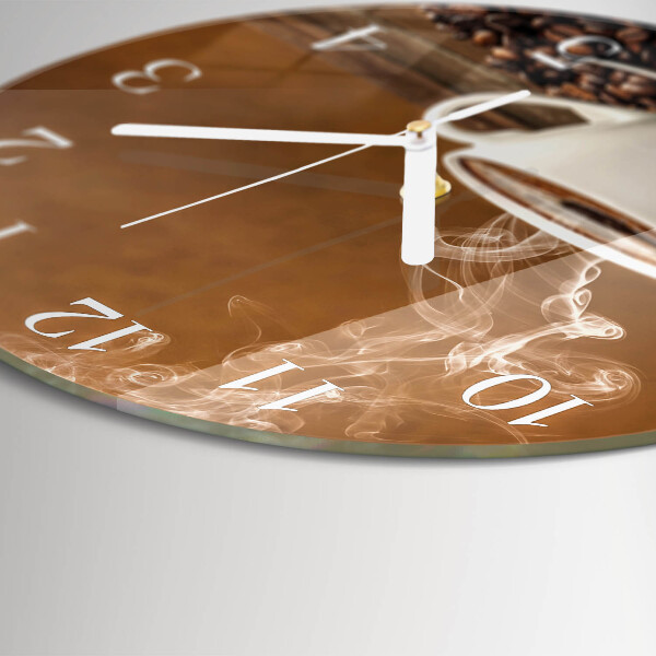 Round wall clock Coffee