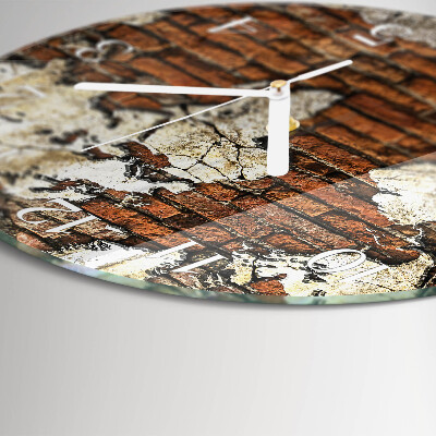 Round wall clock Continents