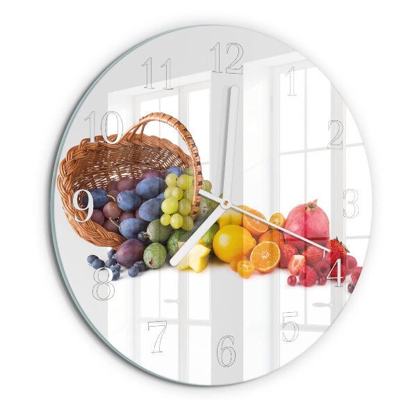 Round wall clock Fruit