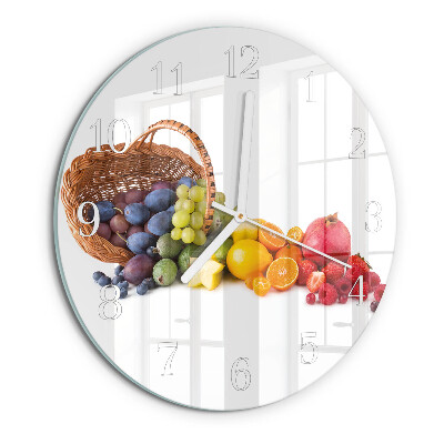Round wall clock Fruit