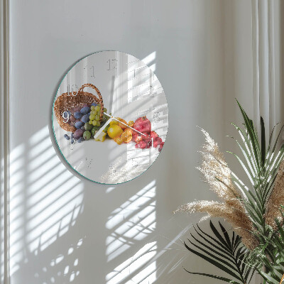 Round wall clock Fruit