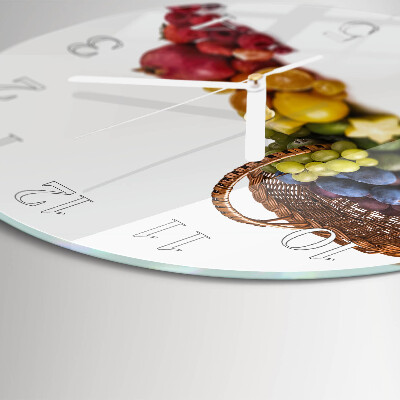 Round wall clock Fruit