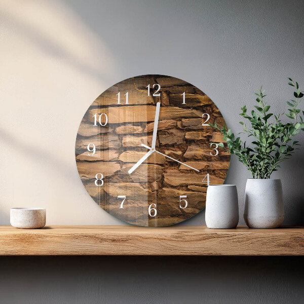 Round wall clock Stones