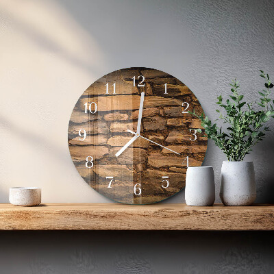 Round wall clock Stones