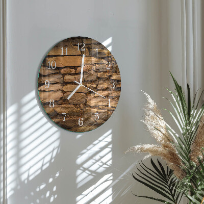 Round wall clock Stones