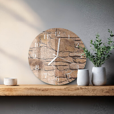 Round wall clock Stones