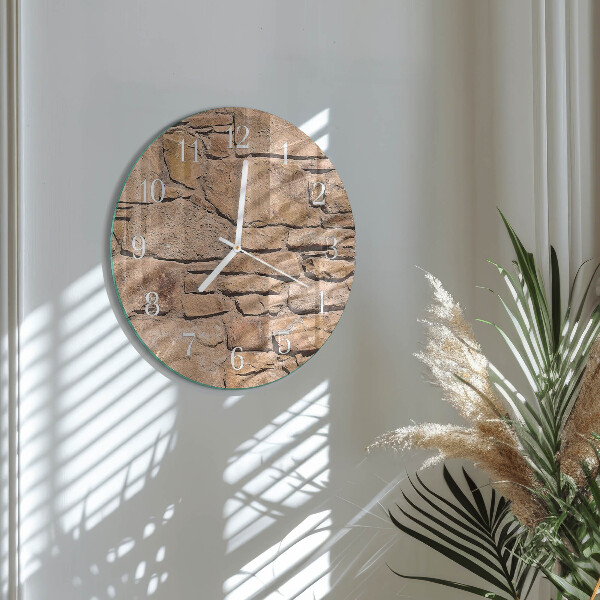 Round wall clock Stones