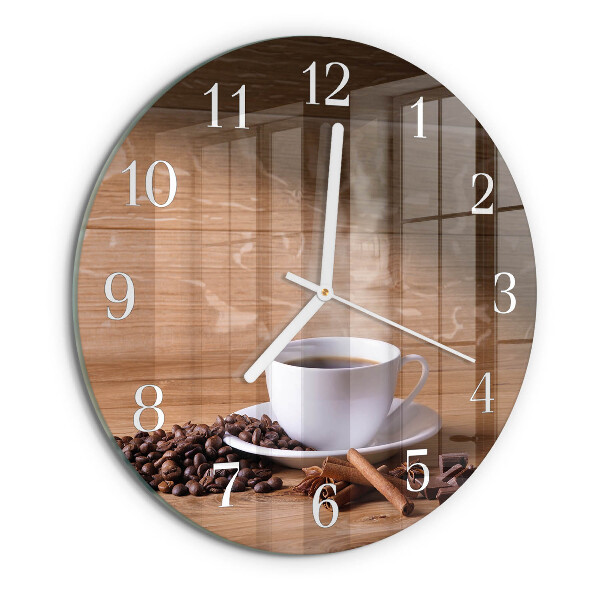 Round wall clock Coffee