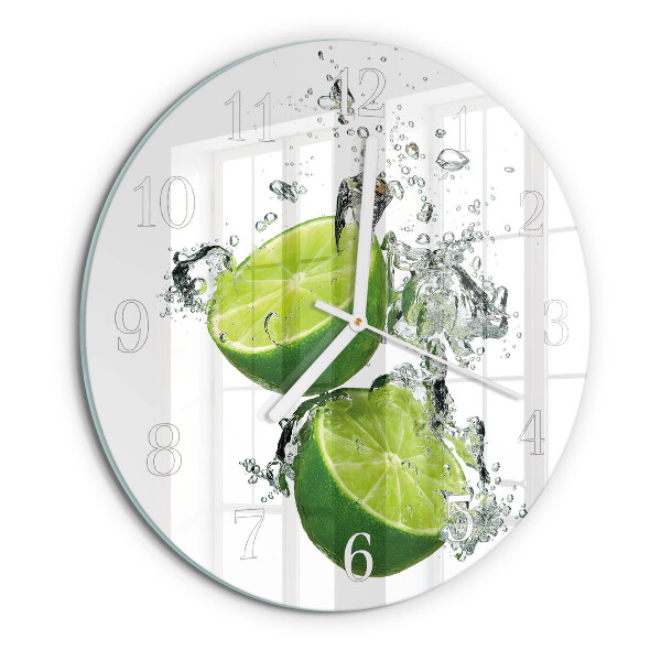 Round wall clock Calcium carbonate