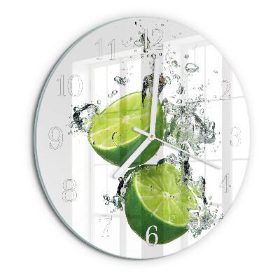 Round wall clock Calcium carbonate