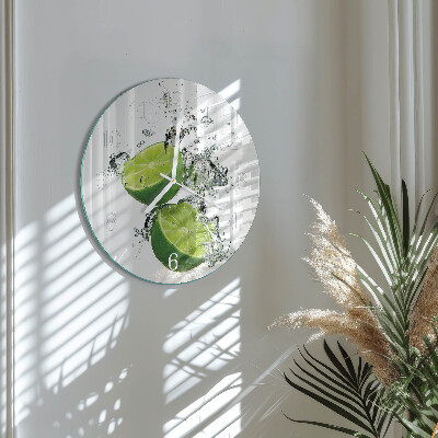 Round wall clock Calcium carbonate