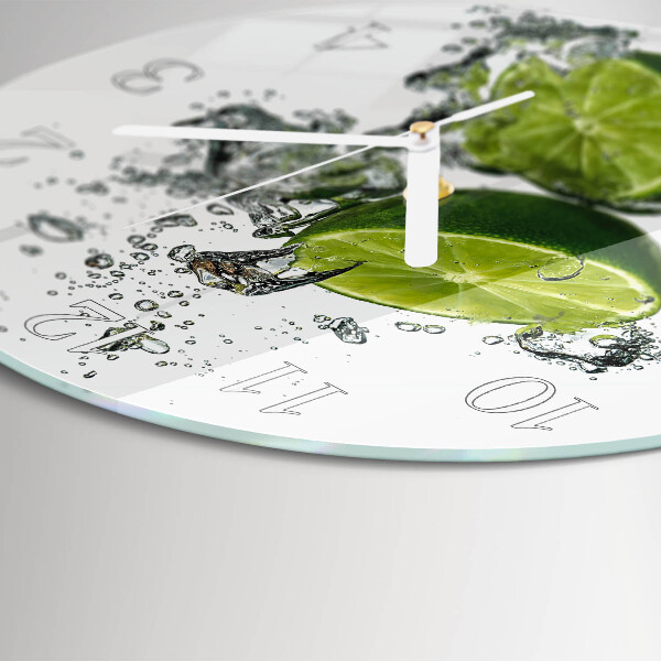 Round wall clock Calcium carbonate