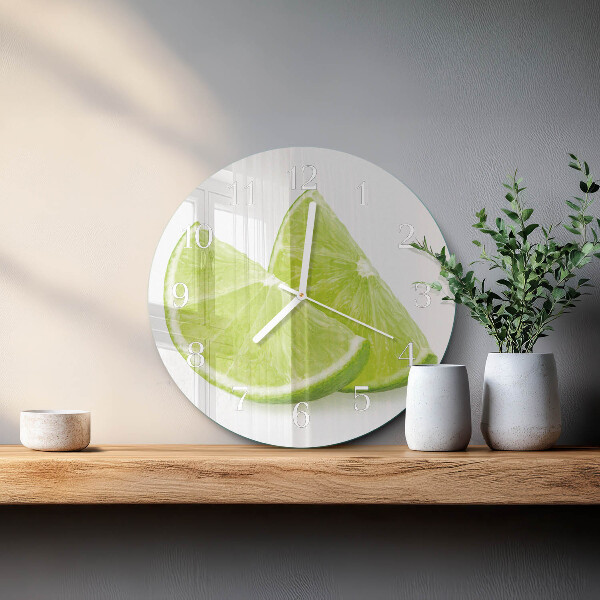Round wall clock Calcium carbonate