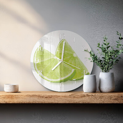 Round wall clock Calcium carbonate