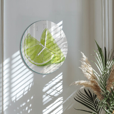 Round wall clock Calcium carbonate