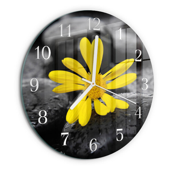 Round wall clock Flower