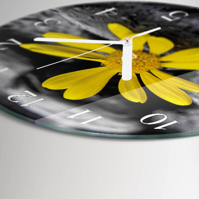 Round wall clock Flower