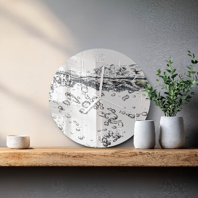 Round wall clock Water
