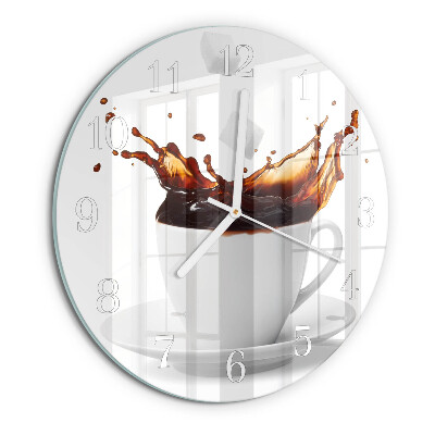 Round wall clock Coffee