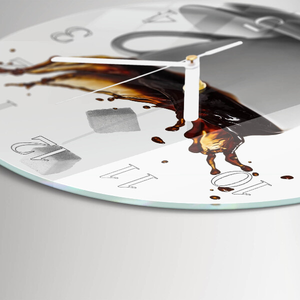 Round wall clock Coffee