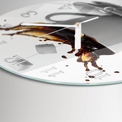 Round wall clock Coffee